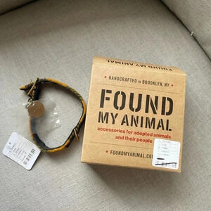 NWT Found My Animal x Free People Yellow Plaid Small Collar